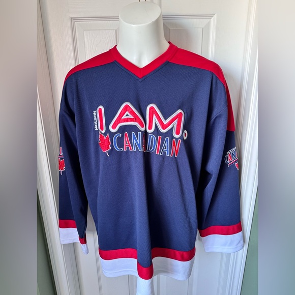 VTG Molson Canadian Hockey Jersey Size XL I Am Canadian - Picture 2 of 7